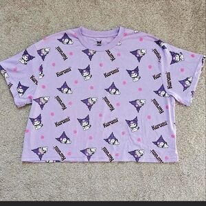 KUROMI Sanrio Cropped Tee XL